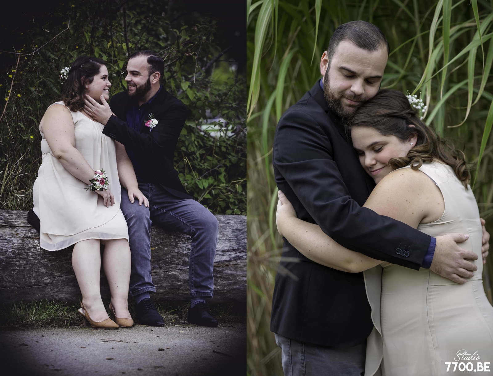 Séance photo lors du Pacs de Vanessa et Guillaume