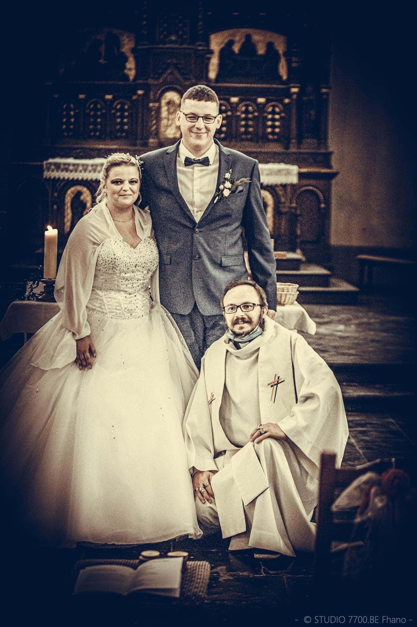 Photo du studio 7700.BE lors du mariage de Pauline et Olivier le 29 AOUT 2020